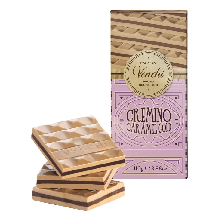 Gold Caramel Cremino Bar (Mandel und Karamell)